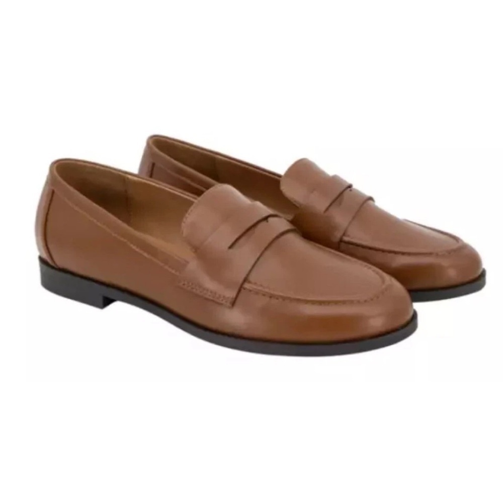 NWT Kensie Gitty Ladies' Penny Loafer Color Brown, Size 8.5 Easy On Extra Padded